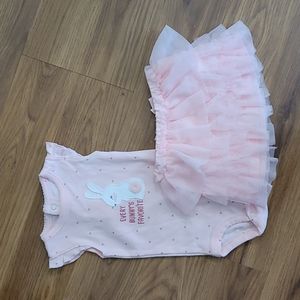 NWOT Carter's Bunny Onesie and Skirt Outfit Size 3 Months